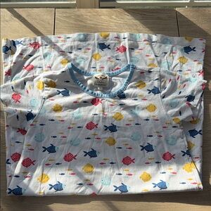 Colorful Fish Print Tshirt Dress